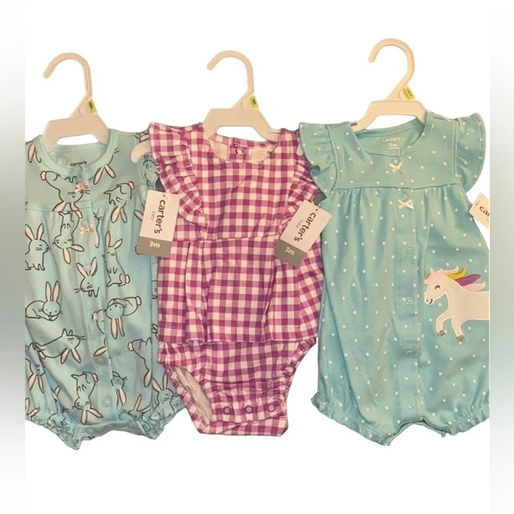 Carter’s NWT‎ lot of rompers size 3 months